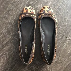 LAUREN RALPH LAUREN Leopard flats size 7.5B